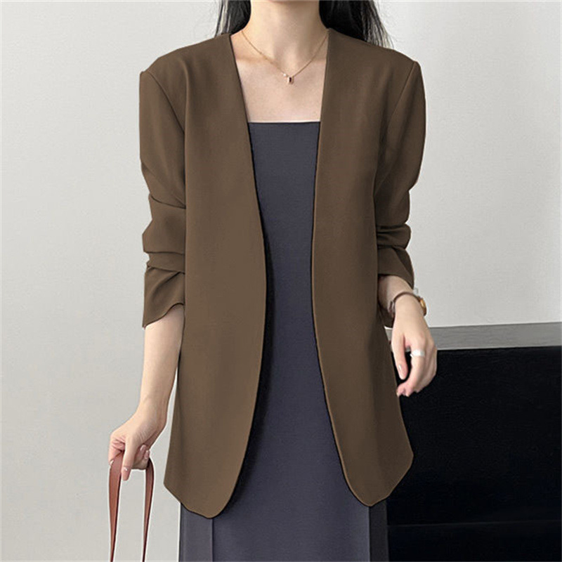 2025 New Small Suit Coat Spring and Autumn Early Autumn Suit Versatile Fashion Simple Early Spring Casual Top for Women 2025 New Small Suit Coat Spring and Autumn Early Autumn Suit Versatile Fashion Simple Early Spring Casual Top for Women