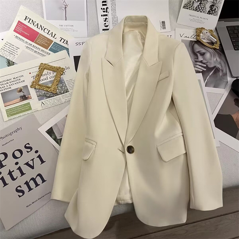 Spring and Autumn Suit Jacket for Women 2025 Autumn New Edition Avocado Color Internet Celebrity Fried Street Style Trendy Casual Suit Spring and Autumn Suit Jacket for Women 2025 Autumn New Edition Avocado Color Internet Celebrity Fried Street Style Trendy Casual Suit