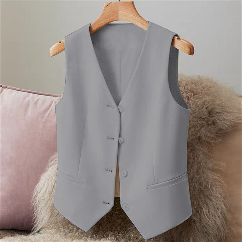 New suit vest, women's vest, spring and autumn new style, slim fit, women's outfit, red short style, women's vest, small stature New suit vest, women's vest, spring and autumn new style, slim fit, women's outfit, red short style, women's vest, small stature