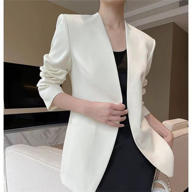 2025 New Small Suit Women's Coat Women's Spring and Autumn Foreign Trade Suit Versatile Fashion Simple Multi Color Top Women 2025 New Small Suit Women's Coat Women's Spring and Autumn Foreign Trade Suit Versatile Fashion Simple Multi Color Top Women
