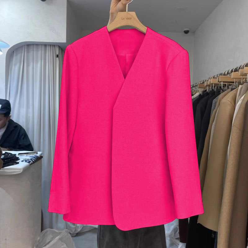 Autumn suit jacket for women, 2025 spring new Korean style design, niche fashion temperament, commuting small suit for women Autumn suit jacket for women, 2025 spring new Korean style design, niche fashion temperament, commuting small suit for women