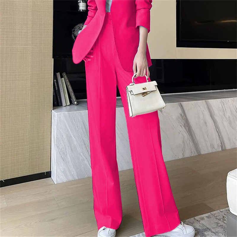 Spring and Autumn Korean version medium long slim fit small suit set for women in the spring of 2025, paired with explosive street casual suit temperament for women Spring and Autumn Korean version medium long slim fit small suit set for women in the spring of 2025, paired with explosive street casual suit temperament for women