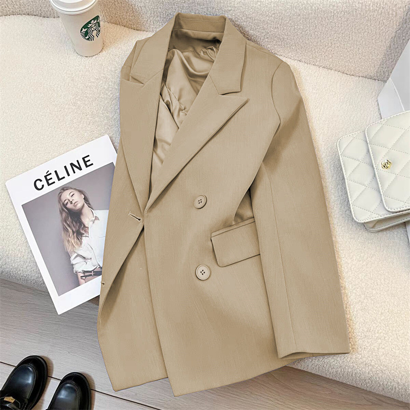 European style suit jacket for women 2025 new spring and autumn hot items, small stature, high-end sense, versatile British style fashion suit European style suit jacket for women 2025 new spring and autumn hot items, small stature, high-end sense, versatile British style fashion suit