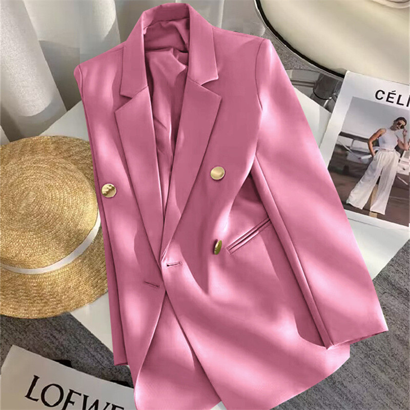 Small suit jacket for women in spring and autumn 2025, new fashion Korean version, loose temperament, college style suit, women's top trend Small suit jacket for women in spring and autumn 2025, new fashion Korean version, loose temperament, college style suit, women's top trend