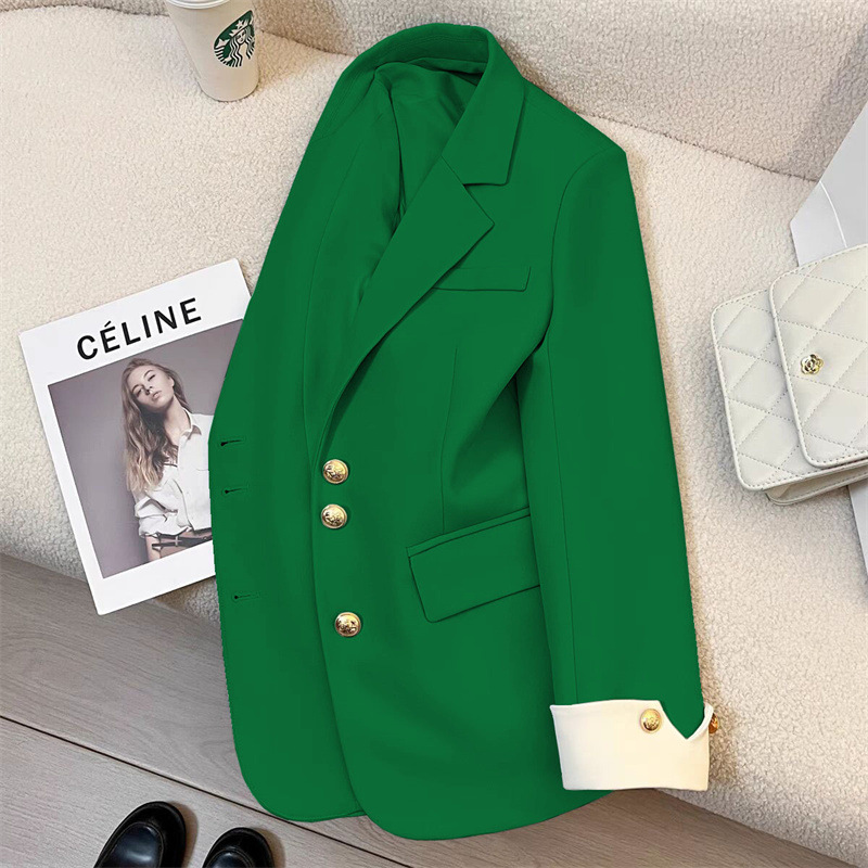 Suit jacket for women, spring 2025 new style, casual temperament, socialite, high-end feeling, explosive street, this year's popular plaid suit Suit jacket for women, spring 2025 new style, casual temperament, socialite, high-end feeling, explosive street, this year's popular plaid suit