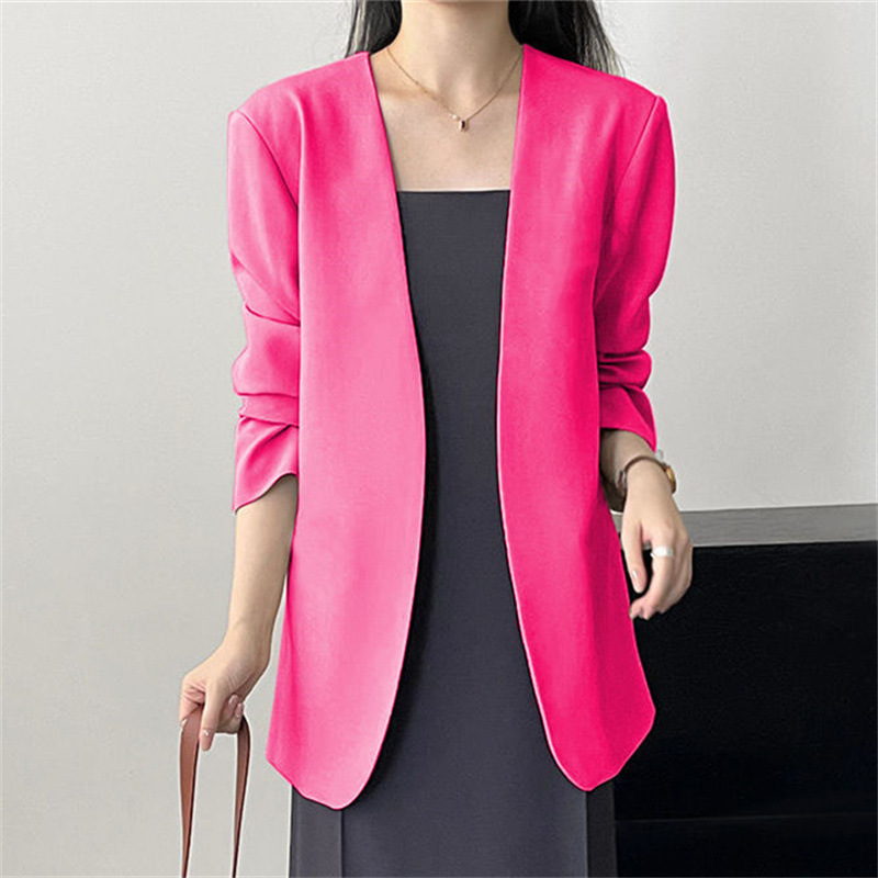 2025 New Small Suit Coat Spring and Autumn Early Autumn Suit Versatile Fashion Simple Early Spring Casual Top for Women 2025 New Small Suit Coat Spring and Autumn Early Autumn Suit Versatile Fashion Simple Early Spring Casual Top for Women