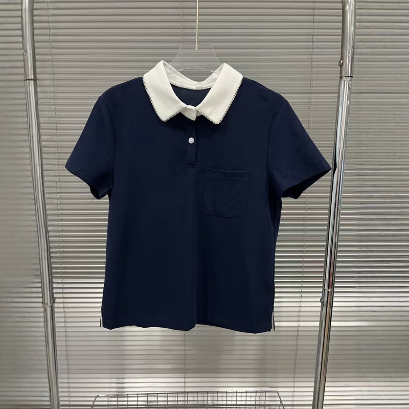 European 2025 Spring/Summer New Style French Retro Color Contrasting Splicing Strap Top Women's Slimming Short Sleeve T-shirt Two Piece Set European 2025 Spring/Summer New Style French Retro Color Contrasting Splicing Strap Top Women's Slimming Short Sleeve T-shirt Two Piece Set