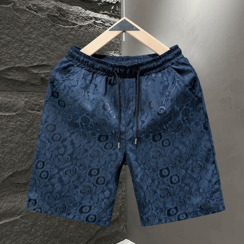 Ice silk quick drying summer trend mid pants handsome thin casual five quarter pants student trendy brand shorts men Ice silk quick drying summer trend mid pants handsome thin casual five quarter pants student trendy brand shorts men