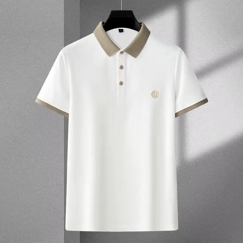 Summer New Embroidered Men's Polo Shirt Men's Short Sleeve Collar Business Half Sleeve Explosive Top Summer New Embroidered Men's Polo Shirt Men's Short Sleeve Collar Business Half Sleeve Explosive Top