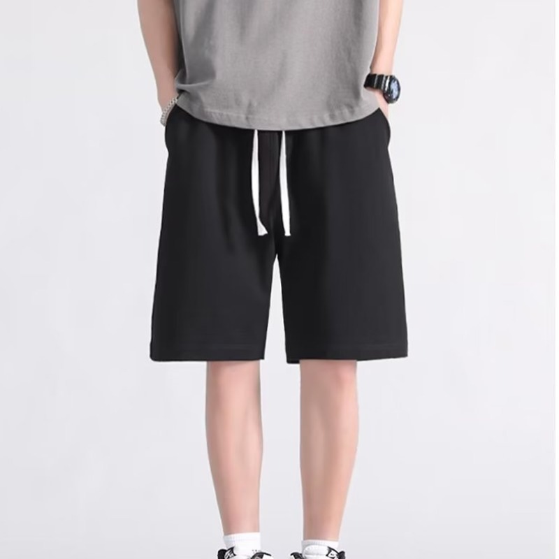 Clothing Korean version five quarter pants loose oversized imitation cotton foreign trade spot casual youth straight tube outer middle pants Clothing Korean version five quarter pants loose oversized imitation cotton foreign trade spot casual youth straight tube outer middle pants