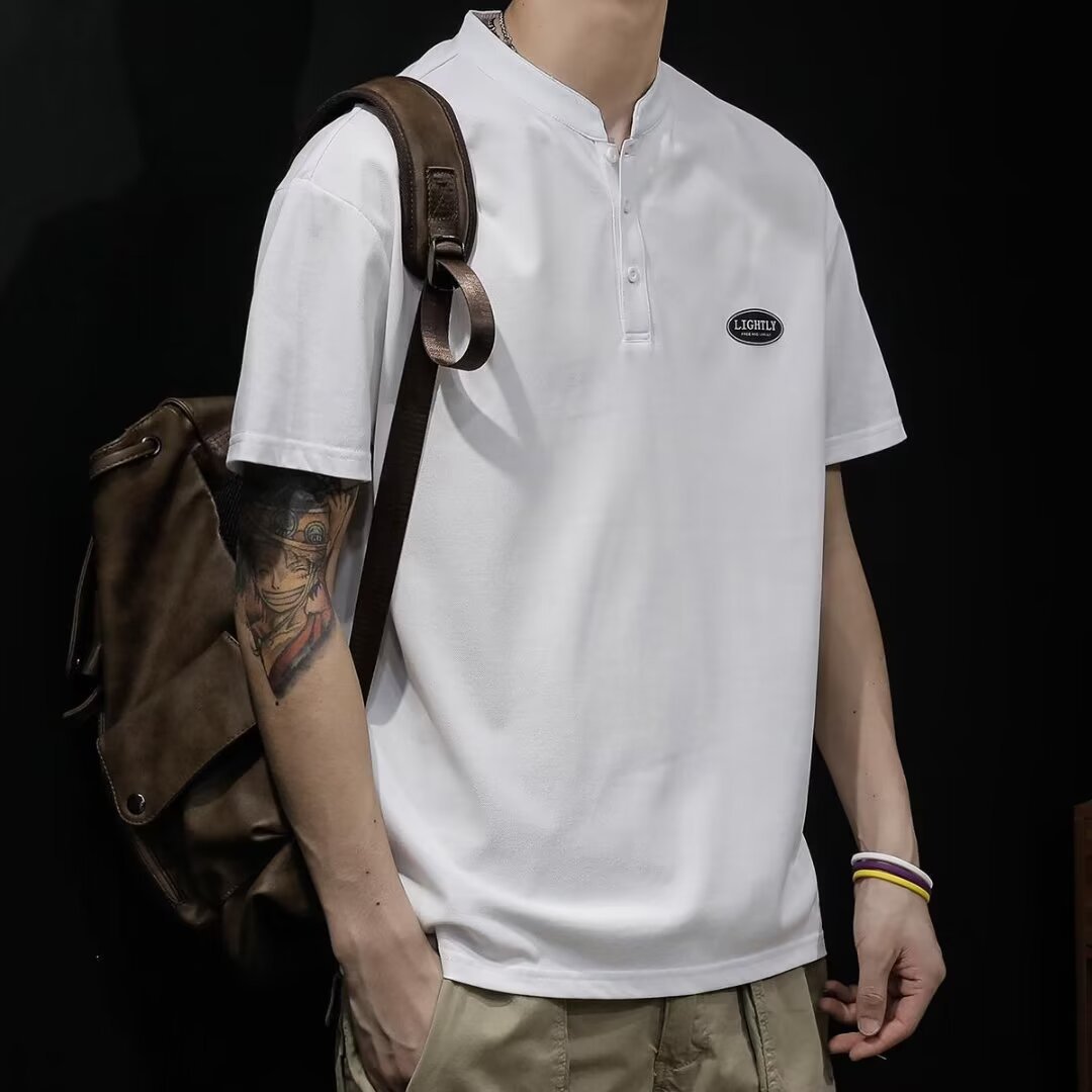 Summer polo shirt men's short sleeved t-shirt men's half sleeved top plus size new men's t-shirt men's style Summer polo shirt men's short sleeved t-shirt men's half sleeved top plus size new men's t-shirt men's style