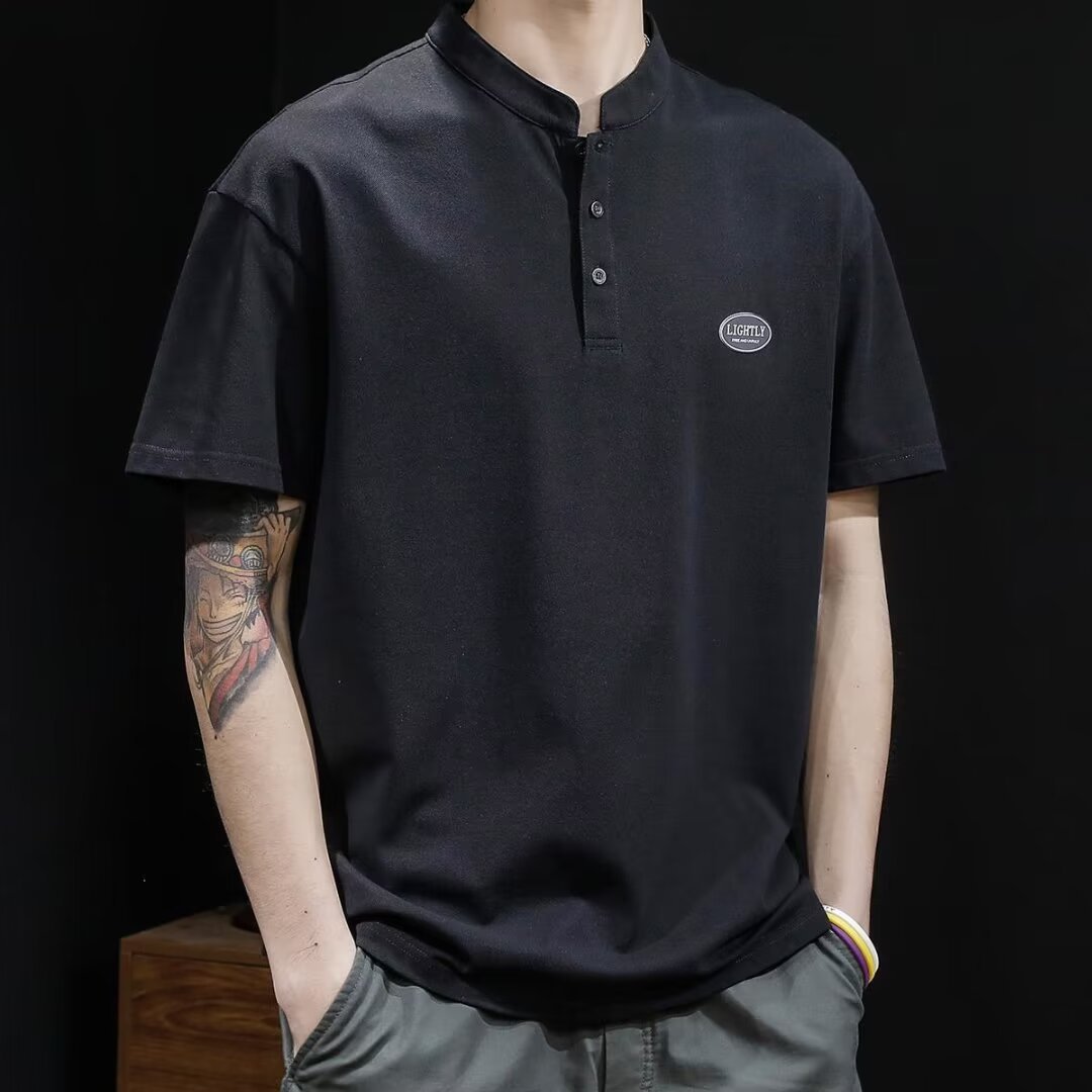 Summer polo shirt men's short sleeved t-shirt men's half sleeved top plus size new men's t-shirt men's style Summer polo shirt men's short sleeved t-shirt men's half sleeved top plus size new men's t-shirt men's style