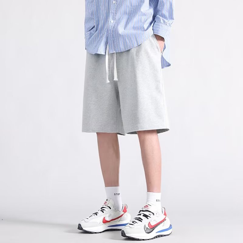 Clothing Korean version five quarter pants loose oversized imitation cotton foreign trade spot casual youth straight tube outer middle pants Clothing Korean version five quarter pants loose oversized imitation cotton foreign trade spot casual youth straight tube outer middle pants