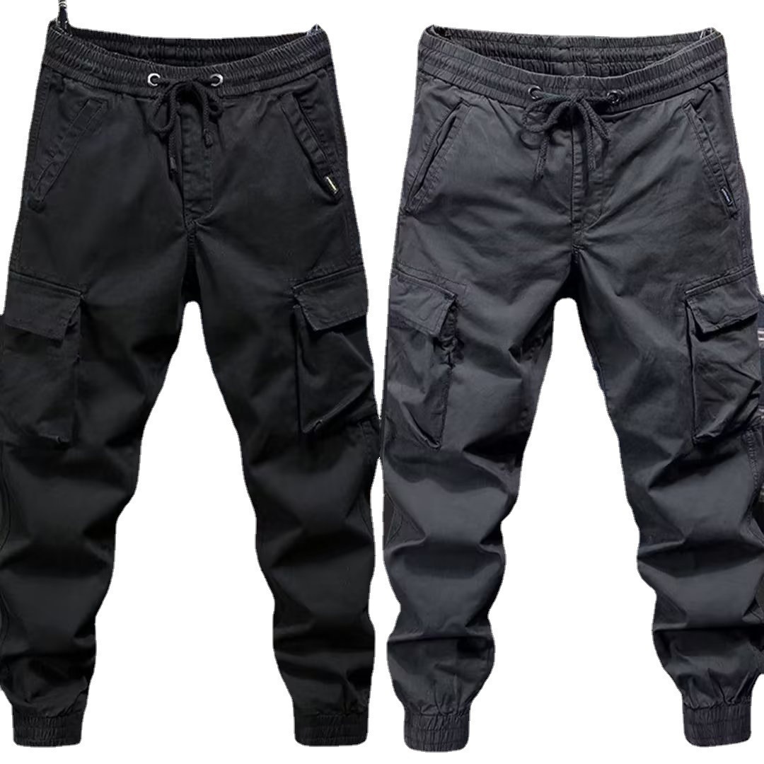 Elastic work pants for men in summer, thin ice silk loose oversized workwear, men's pants, construction site wear-resistant labor protection pants Elastic work pants for men in summer, thin ice silk loose oversized workwear, men's pants, construction site wear-resistant labor protection pants