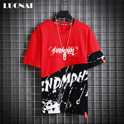 Short sleeved T-shirt for men in summer, Ins fashion, hip-hop, half sleeved student base shirt, Korean version loose T-shirt, wholesale of clothes