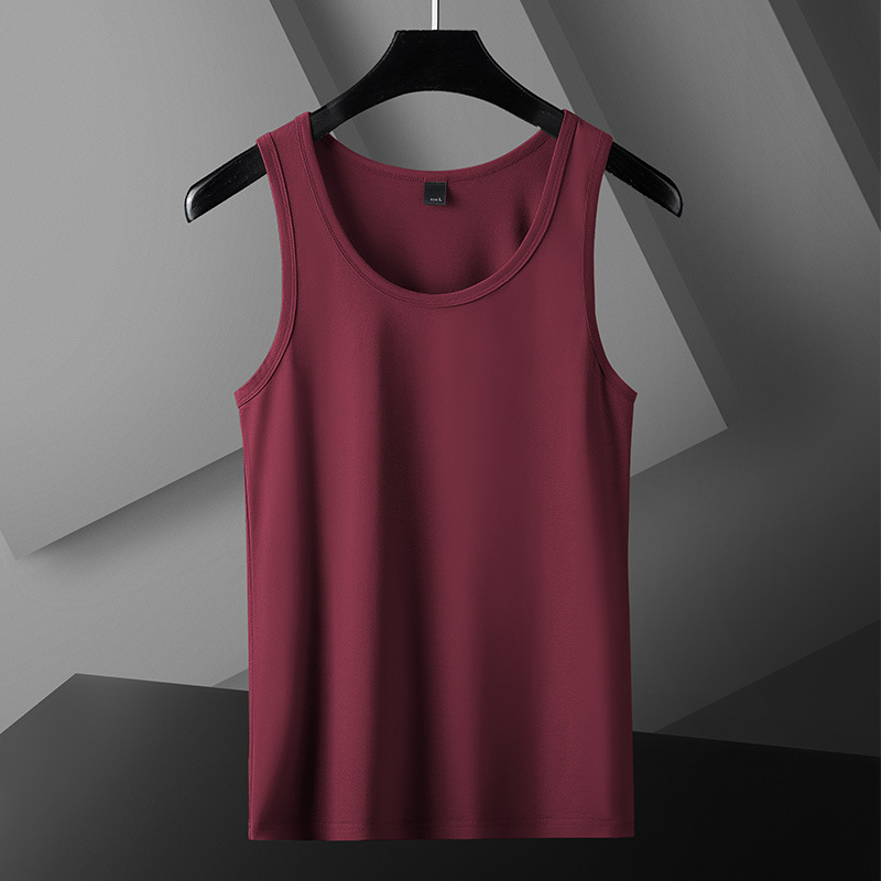 Ice silk vest for summer fitness, hurdles, quick drying, men's sleeveless t-shirt for sports, men's thin cut, camisole