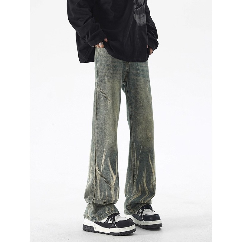 Clothing Spring and Autumn New Style American Retro Versatile Functional Parachute Pants Men's Trendy Brand Straight Tube Loose Pants