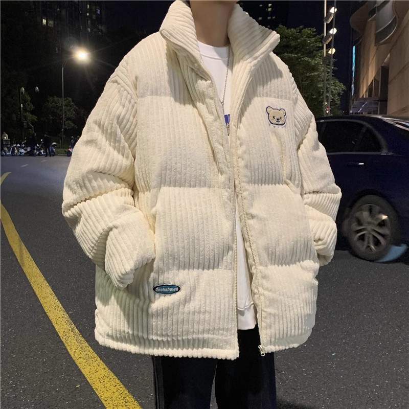 Cross border coat, teddy bear cotton coat, 2025 new loose men's autumn and winter couple cotton coat, cotton jacket, thick corduroy for warmth