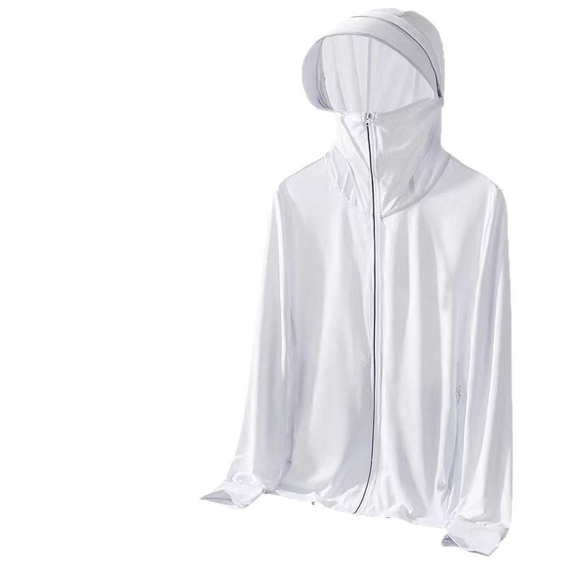 Ice silk sun protection clothing for men, 2025 summer new style, UV resistant ultra-thin breathable sun protection clothing, outdoor fishing jacket