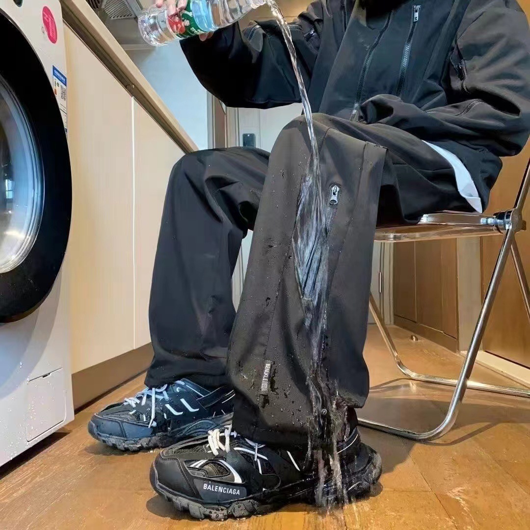 American functional waterproof assault pants for men and women, spring and autumn loose straight leg wide leg pants, casual sports pants, hiking speed drying