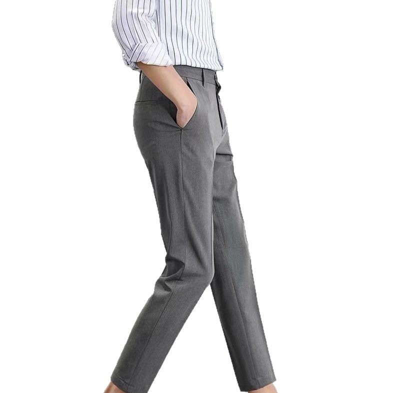 Black shorts men's cropped straight leg slim fit small foot casual Korean style trendy and stylish suit pants Black shorts men's cropped straight leg slim fit small foot casual Korean style trendy and stylish suit pants