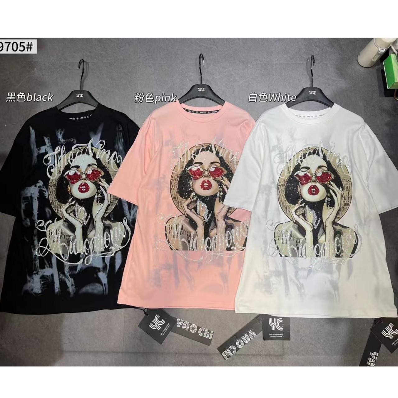 200g fabric European cotton TVintage Loose Men T-shirts Horror Deftones S