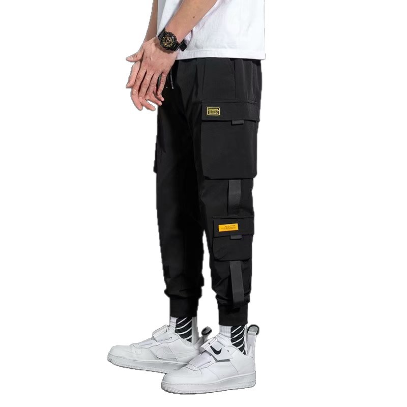 Clothing thin style multi pocket American work pants for men, foreign trade spot wholesale, foot binding Harlan cropped pants Clothing thin style multi pocket American work pants for men, foreign trade spot wholesale, foot binding Harlan cropped pants