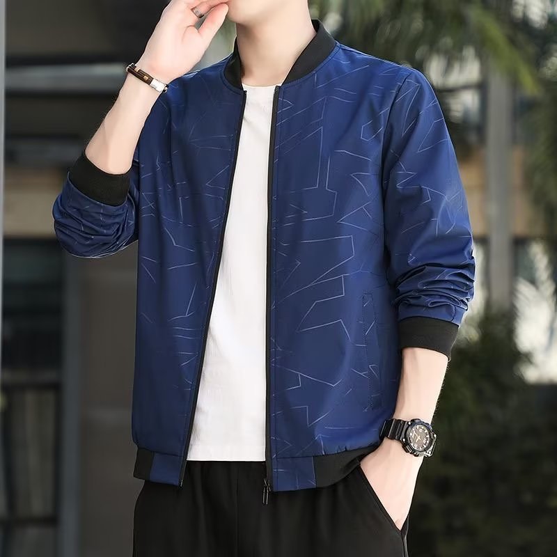 Autumn Men's 2024 New Top Casual, Comfortable, Versatile Korean Edition Trendy and Handsome Jacket Coat