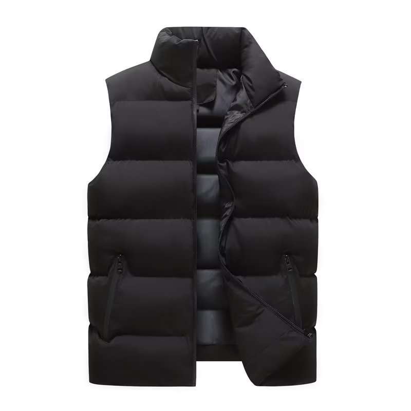Clothing vest for men in autumn and winter, new down and cotton jacket, classic vest, thick and handsome men's style, worn outdoors