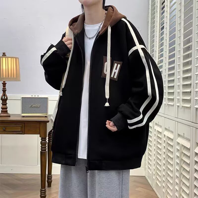 2025 new spring and autumn style jacket for boys, middle and high school students, handsome baseball jacket for teenagers, adults, men's clothing