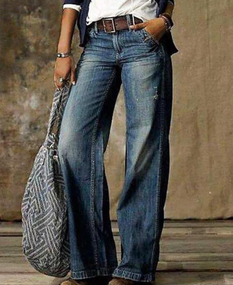 2025 New Cross border Amazon eBay Europe and America Foreign Trade Large Size Women's Jeans Wide Leg Pants Fashion Pants 2025 New Cross border Amazon eBay Europe and America Foreign Trade Large Size Women's Jeans Wide Leg Pants Fashion Pants