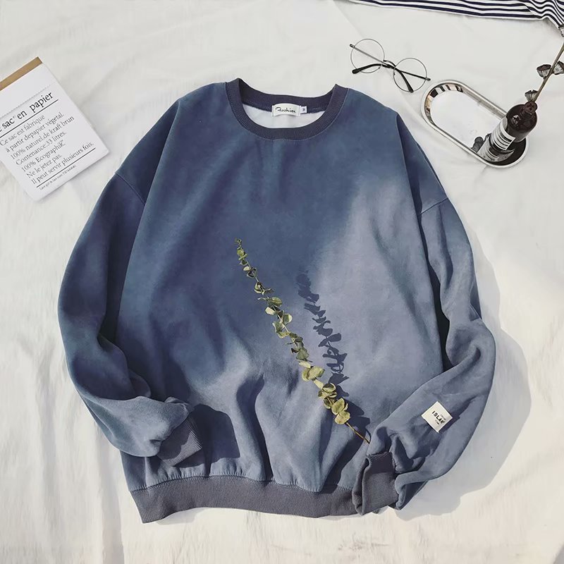 Autumn and winter solid color hoodie for men, round neck pullover, long sleeved loose and thick velvet, student autumn outfit, Japanese style base shirt Autumn and winter solid color hoodie for men, round neck pullover, long sleeved loose and thick velvet, student autumn outfit, Japanese style base shirt