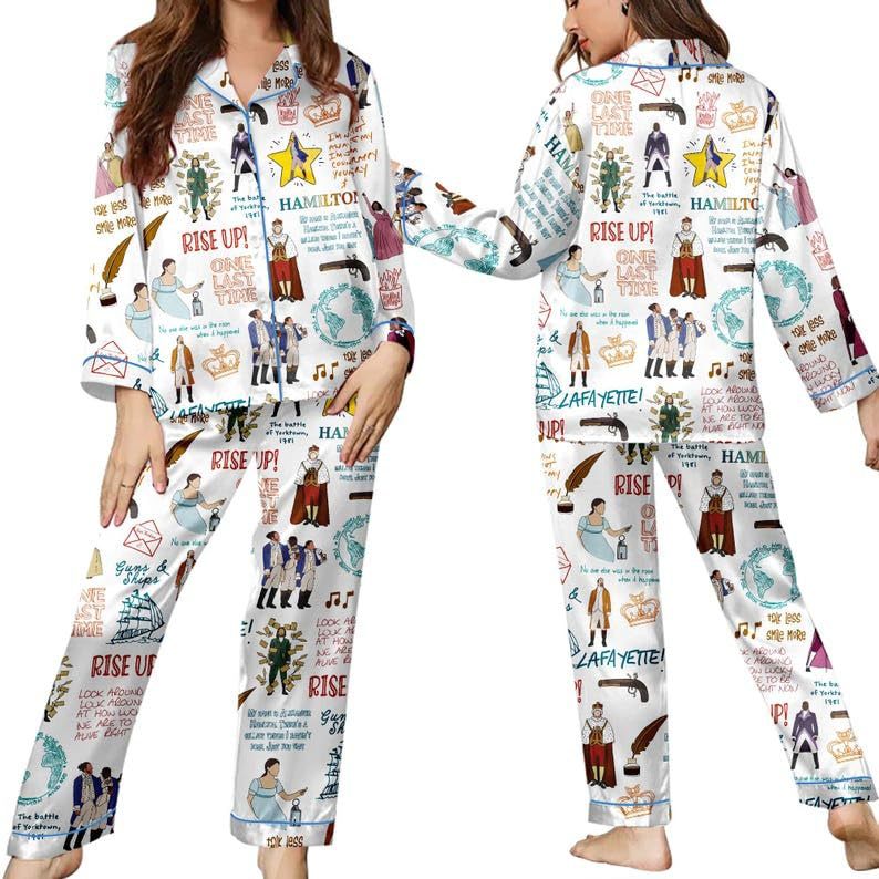 2025 Amazon standalone long sleeved casual sleepwear set with printed fashion buttons for adult casual home wear 2025 Amazon standalone long sleeved casual sleepwear set with printed fashion buttons for adult casual home wear