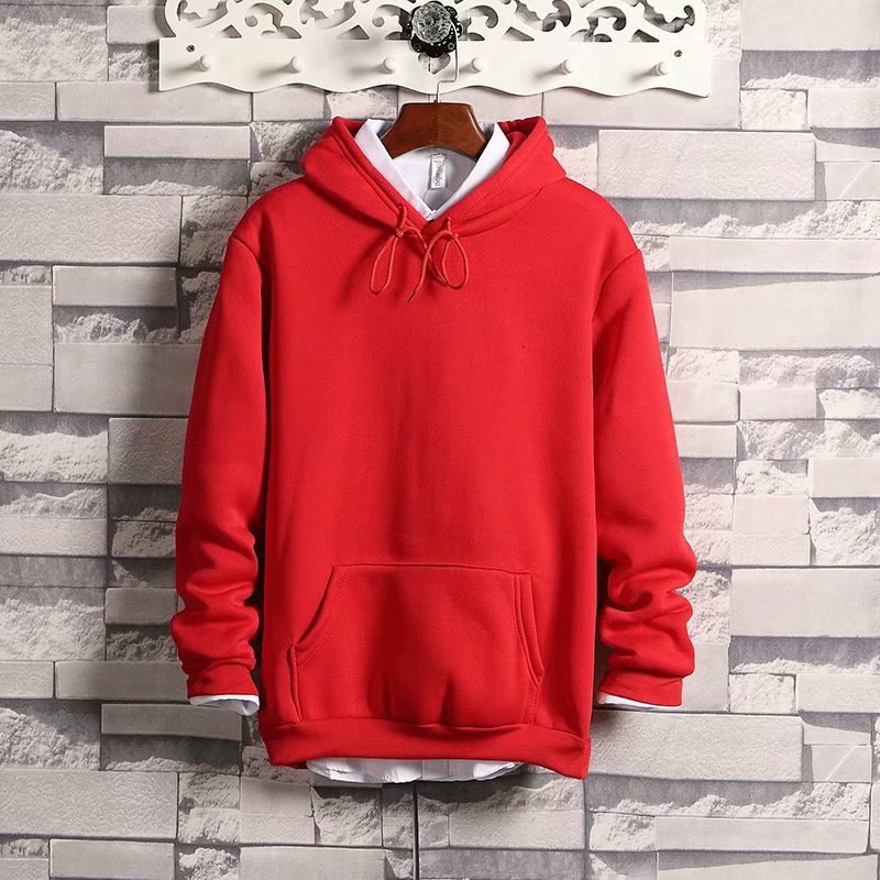 Solid color hooded sweatshirt men's yellow pullover hoodie autumn and winter casual sports top loose polyester long sleeved jacket Solid color hooded sweatshirt men's yellow pullover hoodie autumn and winter casual sports top loose polyester long sleeved jacket