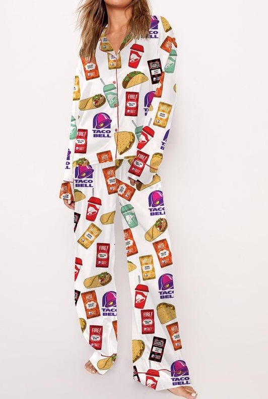 2025 Amazon standalone long sleeved casual sleepwear set with printed fashion buttons for adult casual home wear 2025 Amazon standalone long sleeved casual sleepwear set with printed fashion buttons for adult casual home wear