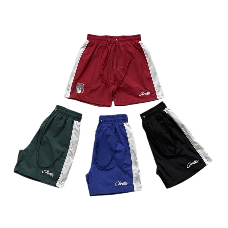 American CORT Devil's Island High Street Sports and Leisure Hip Hop Color Contrast Drawstring Nylon Speed Drying Beach Pants Casual Couple American CORT Devil's Island High Street Sports and Leisure Hip Hop Color Contrast Drawstring Nylon Speed Drying Beach Pants Casual Couple