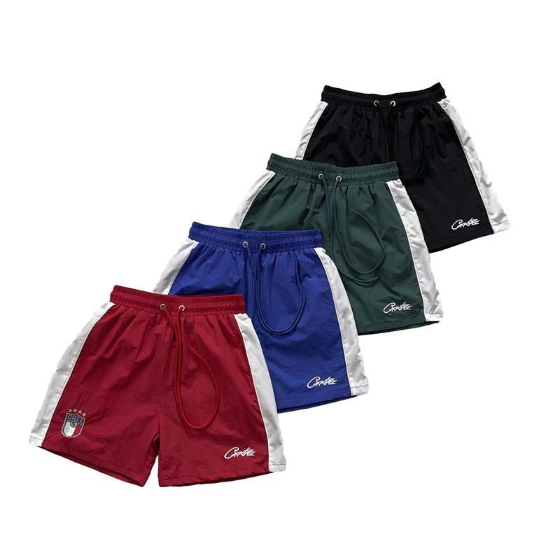 American CORT Devil's Island High Street Sports and Leisure Hip Hop Color Contrast Drawstring Nylon Speed Drying Beach Pants Casual Couple American CORT Devil's Island High Street Sports and Leisure Hip Hop Color Contrast Drawstring Nylon Speed Drying Beach Pants Casual Couple
