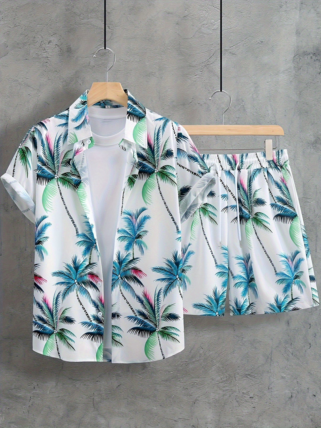 European and American Cross border 2024 Summer New Shirt and Shorts Set 3D Printed Casual Vacation Men's cardigan Two Piece Set European and American Cross border 2024 Summer New Shirt and Shorts Set 3D Printed Casual Vacation Men's cardigan Two Piece Set