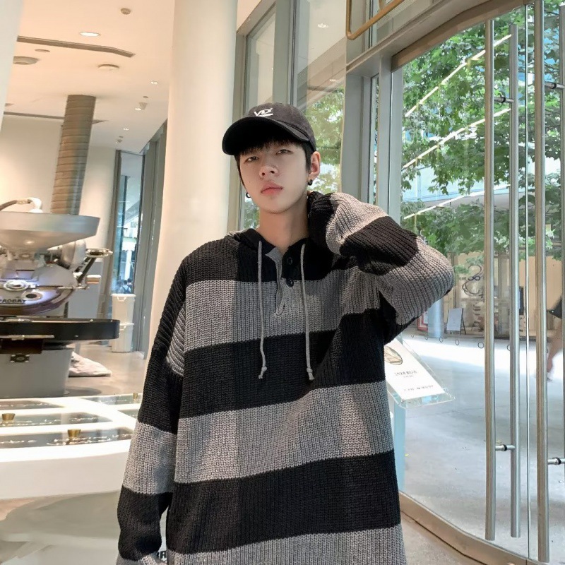 Hooded Men's 2023 Autumn/Winter Sweater Thickened Warm Sweater Knitted Sweater Casual Coat Hooded Slimming Top Hooded Men's 2023 Autumn/Winter Sweater Thickened Warm Sweater Knitted Sweater Casual Coat Hooded Slimming Top