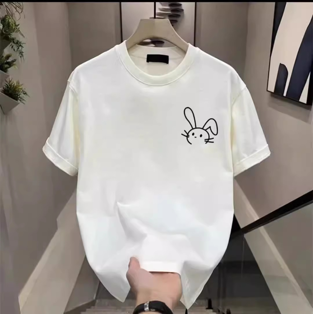 Heavy duty T-shirt men's short sleeved American retro foam printed top summer youth men's handsome student