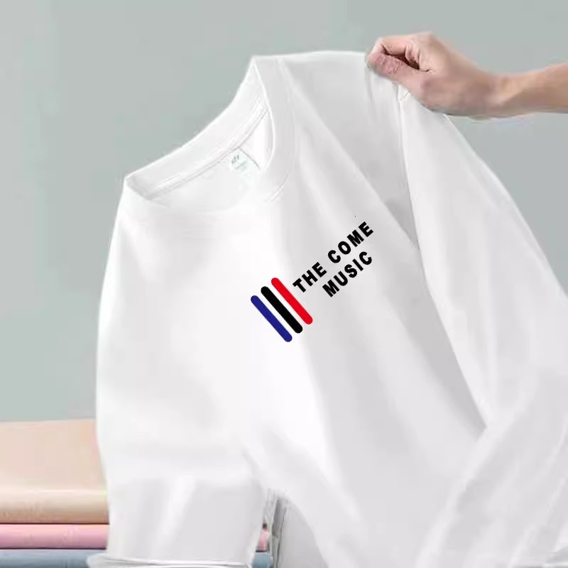 Autumn long sleeved t-shirt men's slim fit base shirt top casual round neck trendy versatile printed men's clothing piece