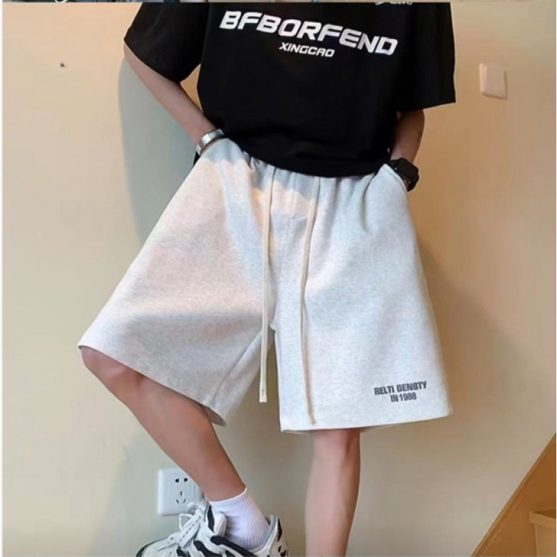 2025 Men's Casual Shorts Trendy Brand Loose Outerwear Summer Thin Style Quick Drying Sports Trendy Summer Clothes 5-point Middle Pants 2025 Men's Casual Shorts Trendy Brand Loose Outerwear Summer Thin Style Quick Drying Sports Trendy Summer Clothes 5-point Middle Pants