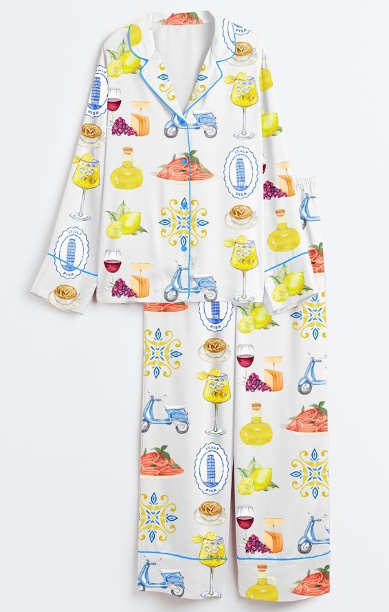 2025 Amazon standalone long sleeved casual sleepwear set with printed fashion buttons for adult casual home wear 2025 Amazon standalone long sleeved casual sleepwear set with printed fashion buttons for adult casual home wear