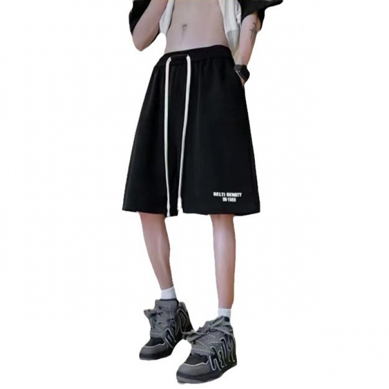 2025 Men's Casual Shorts Trendy Brand Loose Outerwear Summer Thin Style Quick Drying Sports Trendy Summer Clothes 5-point Middle Pants 2025 Men's Casual Shorts Trendy Brand Loose Outerwear Summer Thin Style Quick Drying Sports Trendy Summer Clothes 5-point Middle Pants