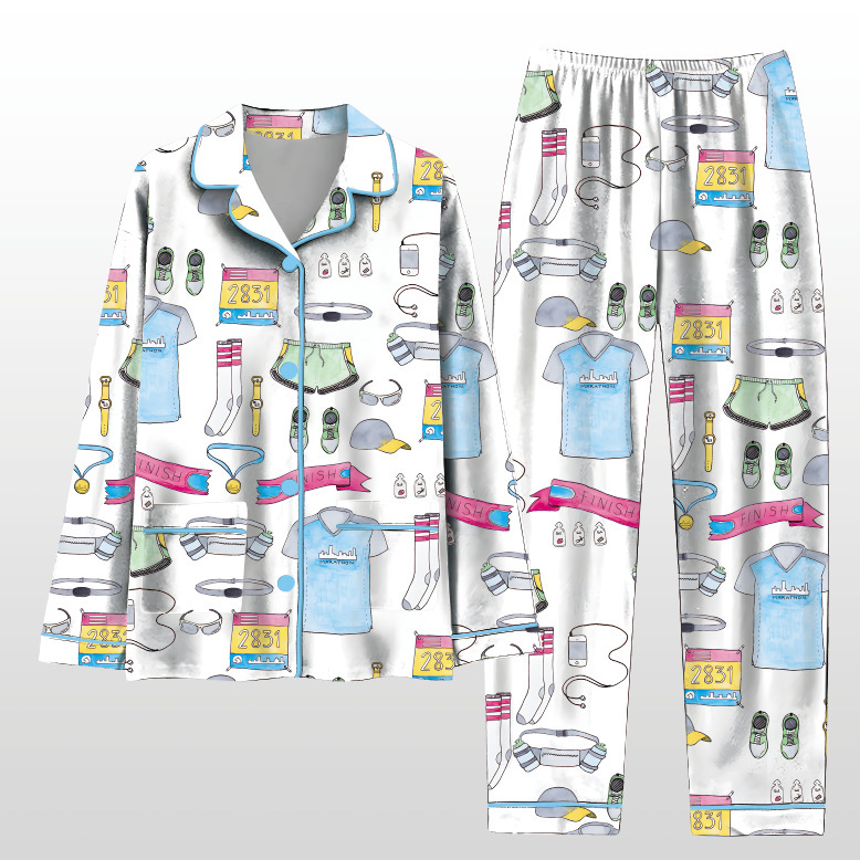 2025 Amazon standalone long sleeved casual sleepwear set with printed fashion buttons for adult casual home wear 2025 Amazon standalone long sleeved casual sleepwear set with printed fashion buttons for adult casual home wear