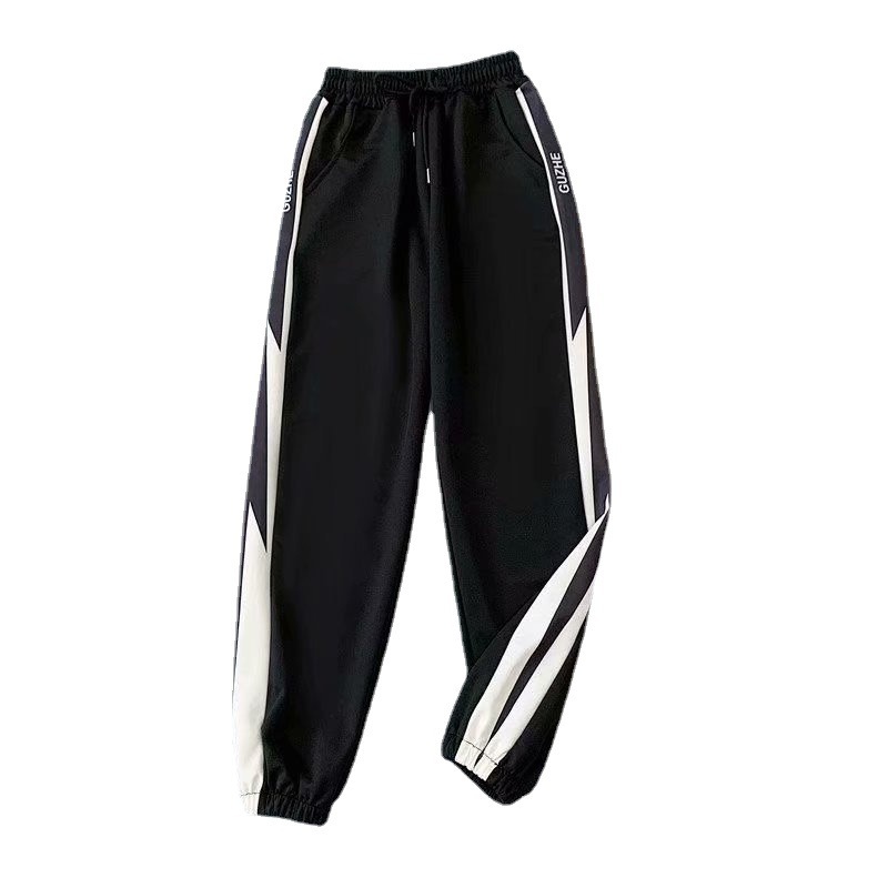 Sports pants, women's pants, thin design, spring and autumn 2023 new item, plus size, fat, mm, loose, leg tied, straight leg, high waisted casual pants Sports pants, women's pants, thin design, spring and autumn 2023 new item, plus size, fat, mm, loose, leg tied, straight leg, high waisted casual pants