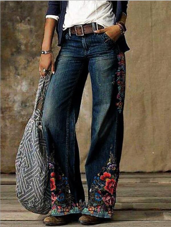 2025 New Cross border Amazon eBay Europe and America Foreign Trade Large Size Women's Jeans Wide Leg Pants Fashion Pants 2025 New Cross border Amazon eBay Europe and America Foreign Trade Large Size Women's Jeans Wide Leg Pants Fashion Pants