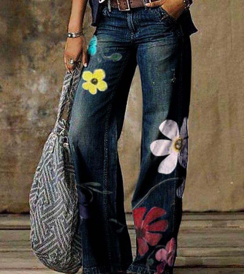 2025 New Cross border Amazon eBay Europe and America Foreign Trade Large Size Women's Jeans Wide Leg Pants Fashion Pants 2025 New Cross border Amazon eBay Europe and America Foreign Trade Large Size Women's Jeans Wide Leg Pants Fashion Pants