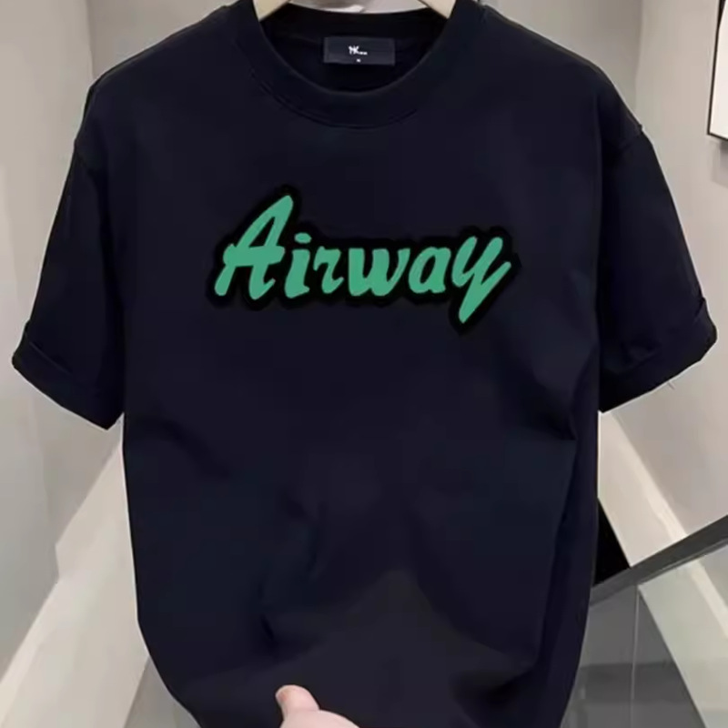 Short sleeved t-shirt for boys 2024 new student outfit ins American style half sleeved loose round neck online t blood print