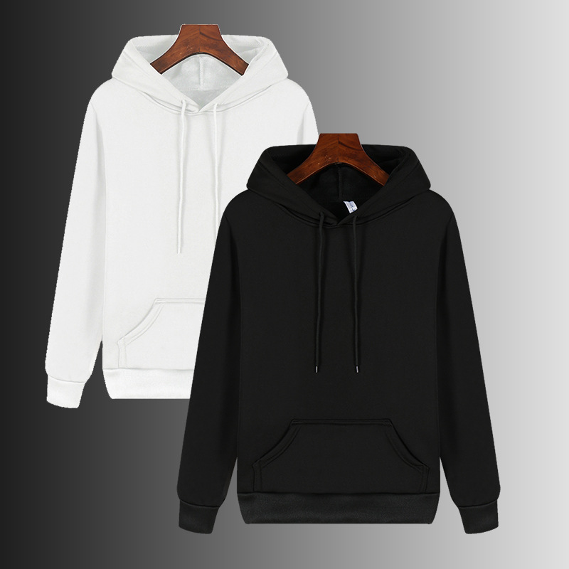 Solid color hooded sweatshirt men's yellow pullover hoodie autumn and winter casual sports top loose polyester long sleeved jacket Solid color hooded sweatshirt men's yellow pullover hoodie autumn and winter casual sports top loose polyester long sleeved jacket